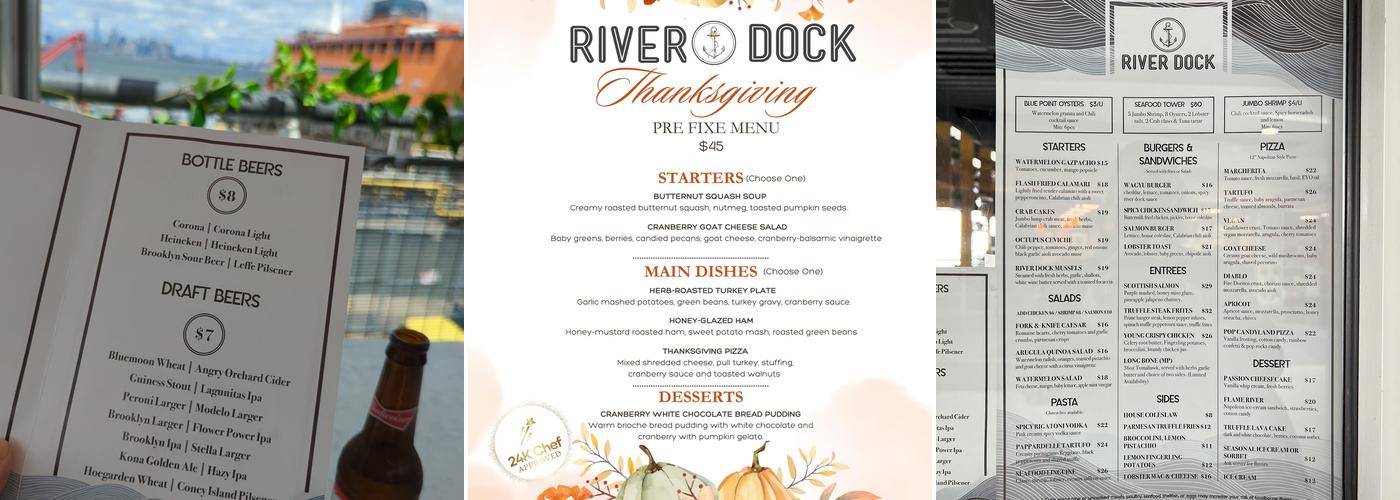 River Dock Cafe Menu