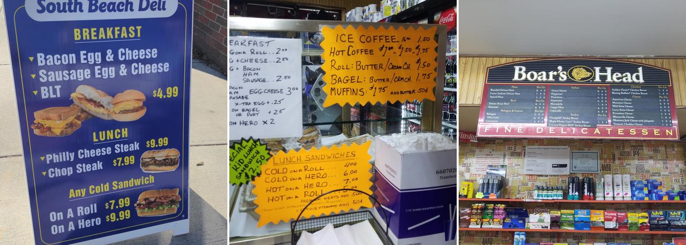 Terry's Town Deli Menu