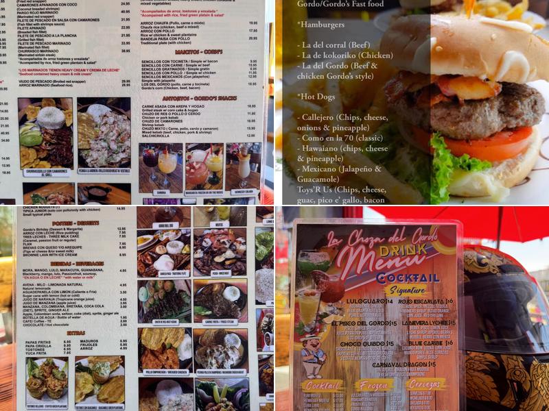 La Choza Del Gordo Menu