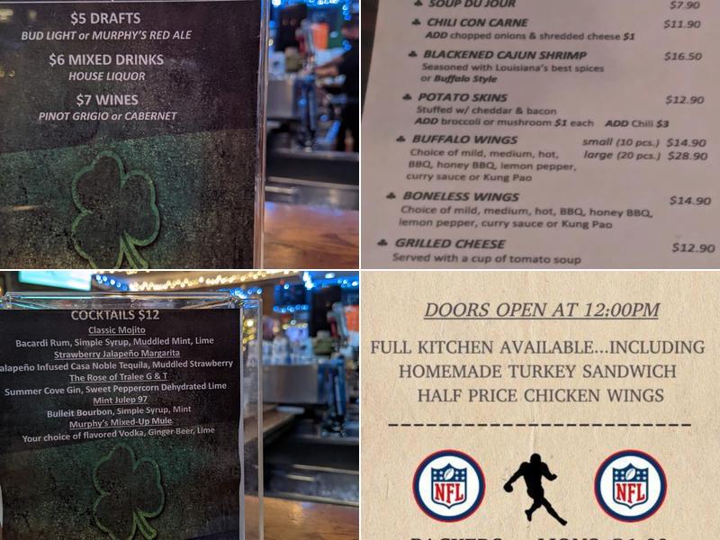 Murphy's Law Menu