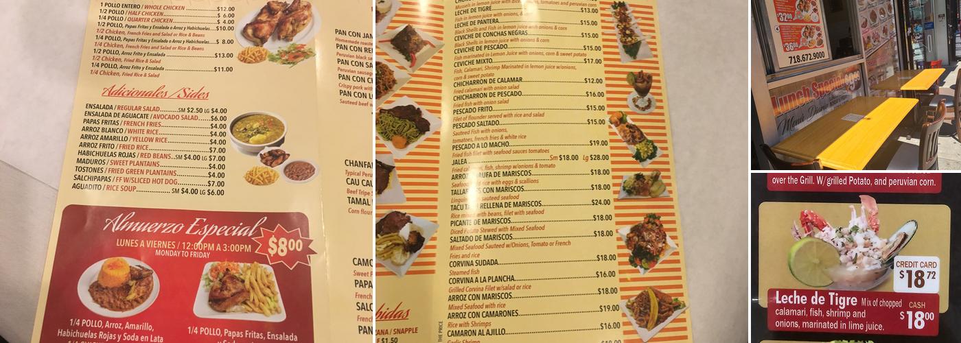 Sabor Peruano 2 Menu