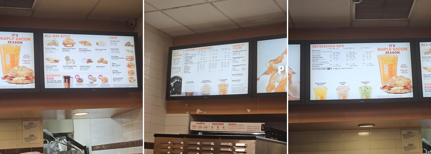 Dunkin' Menu