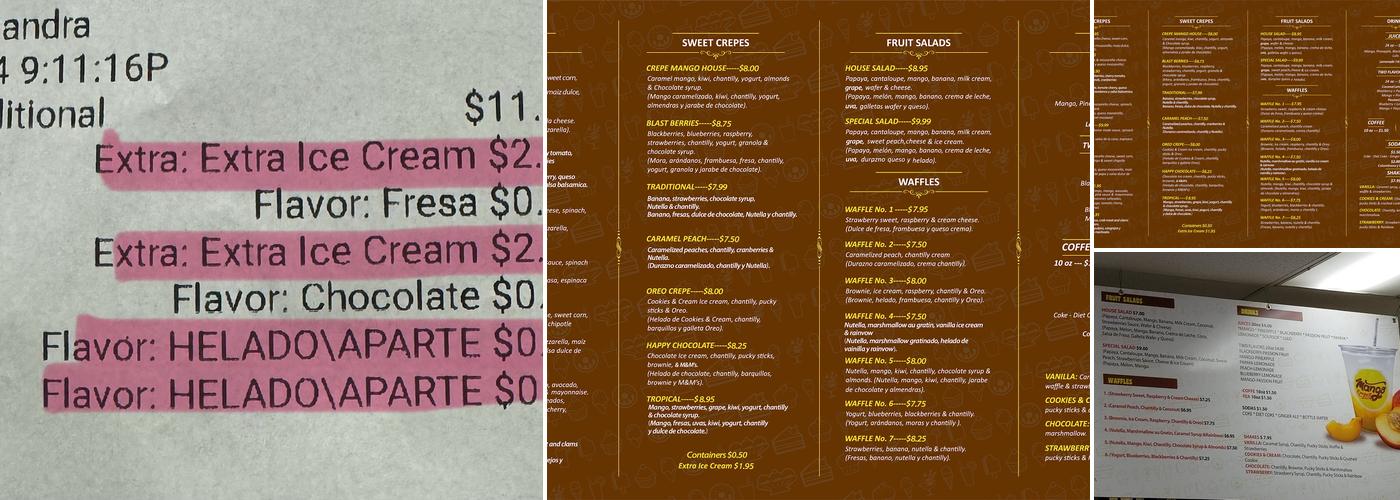 Mango Menu