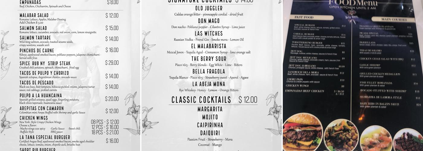 Malabarnyc Menu