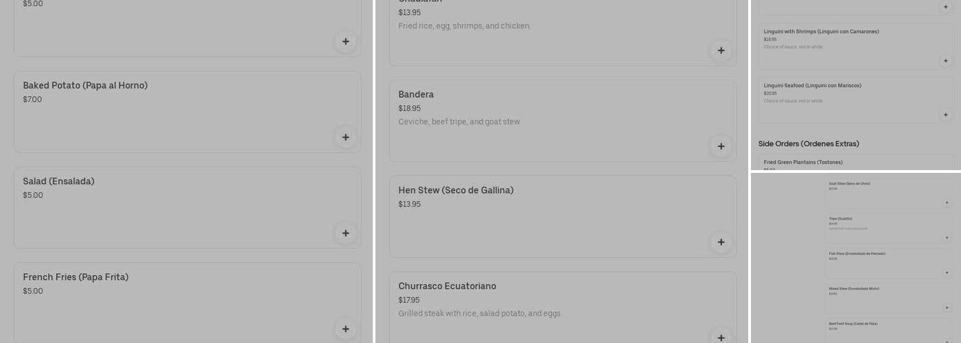 El Rumbero Bar - Restaurant Menu