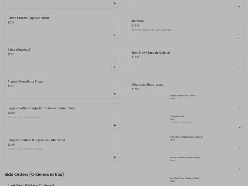 El Rumbero Bar - Restaurant Menu