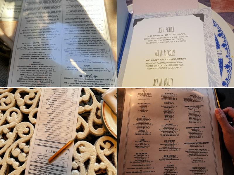 Maison Premiere Menu