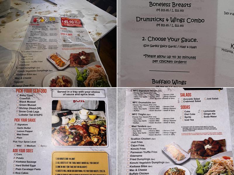 Mad for Chicken Flushing Menu
