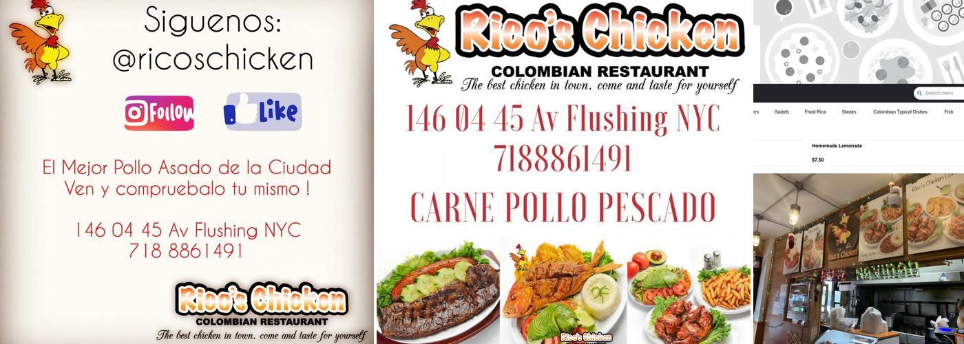 Rico's Chicken Menu