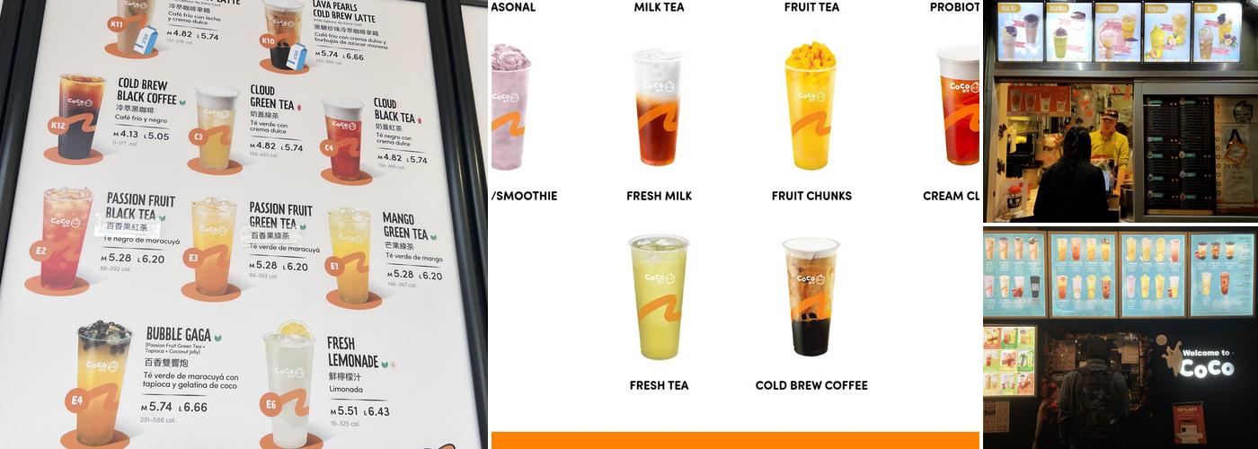 CoCo Fresh Tea & Juice Menu