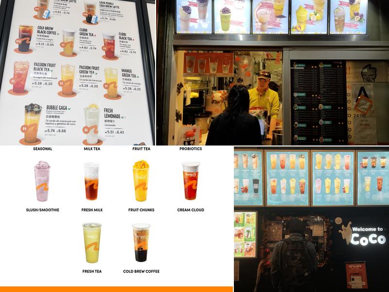 CoCo Fresh Tea & Juice Menu