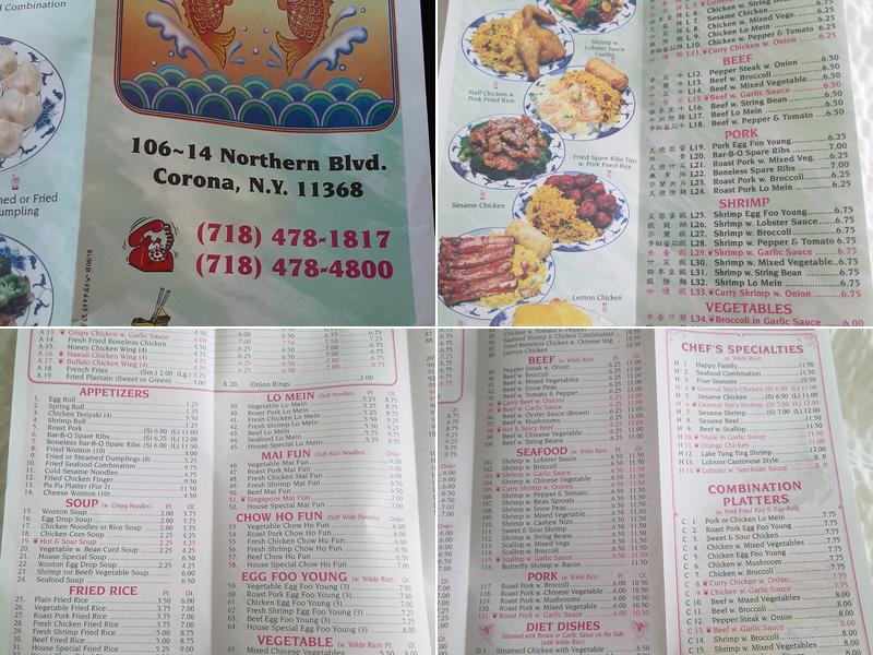 No. 1 Menu