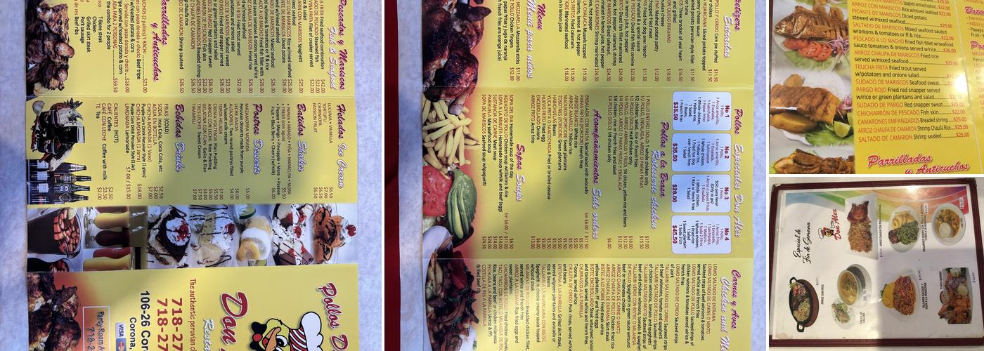 Don Alex Menu