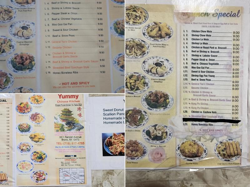 Yummy Yummy Chinese Kitchen Menu