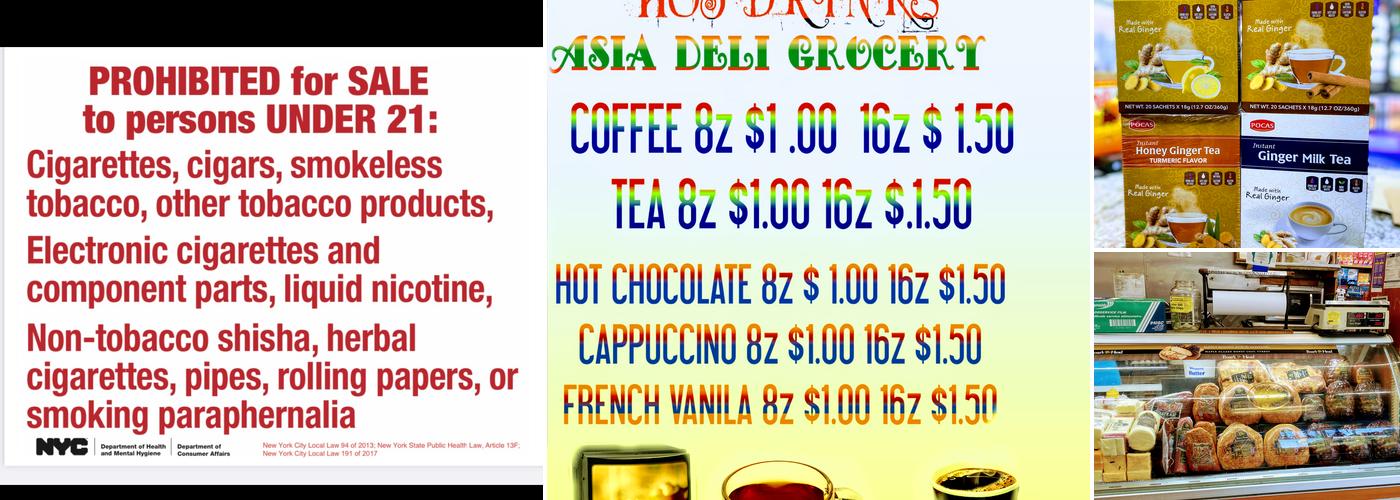 Asia Deli Grocery Menu