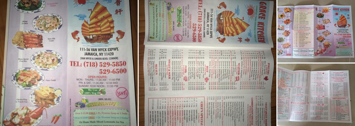 Kam's Kitchen Menu