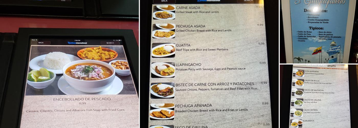 El Guayaquileno Menu