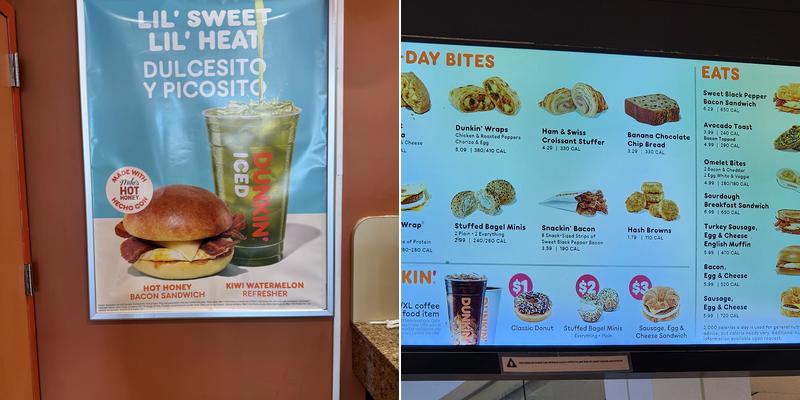 Dunkin' Menu