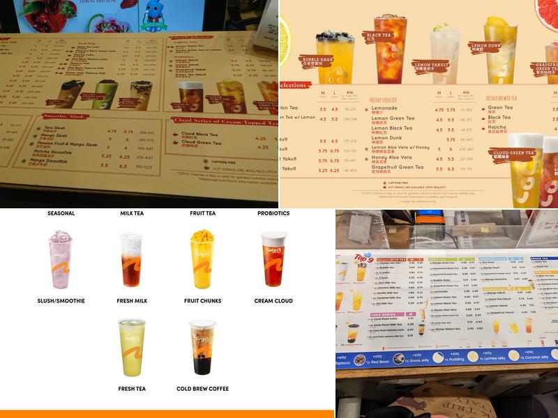 CoCo Fresh Tea & Juice Menu
