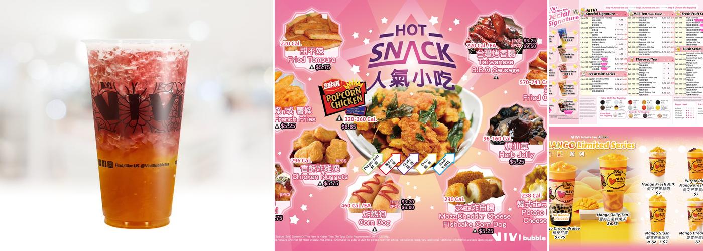 ViVi Bubble Tea Menu