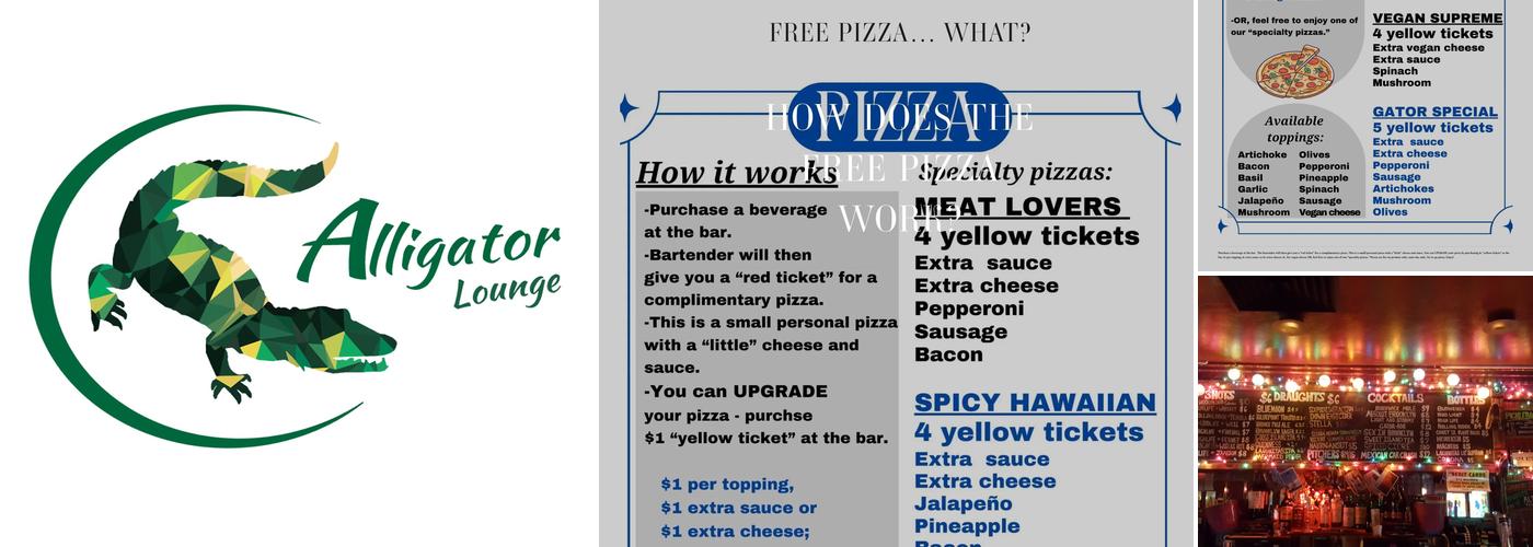 Alligator Lounge Menu