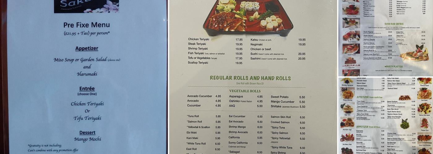 Sakura 6 Menu