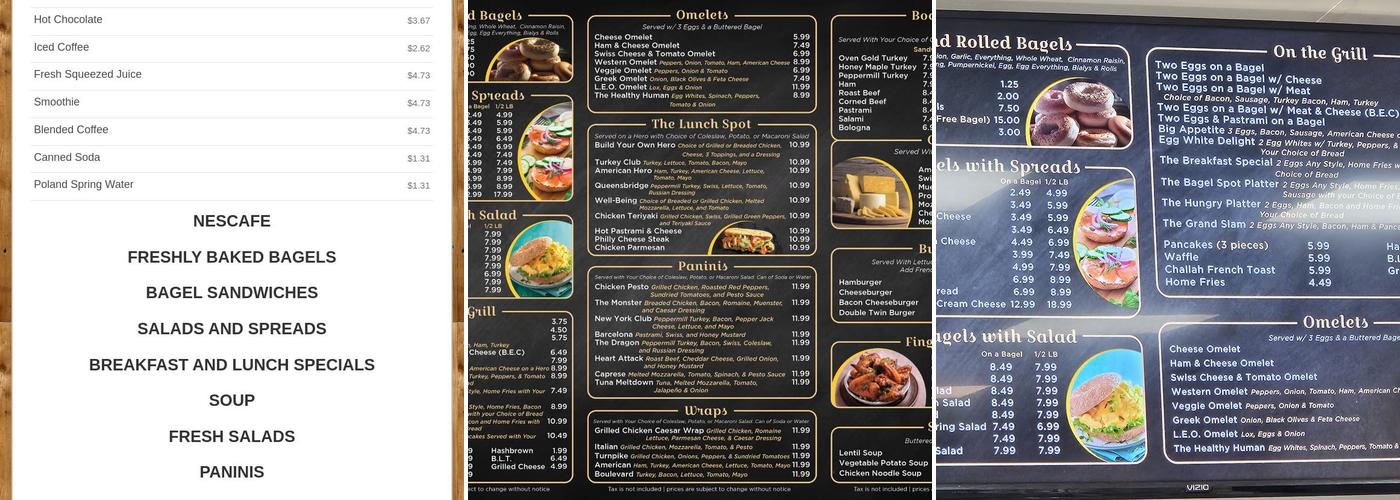 The Bagel Spot Menu