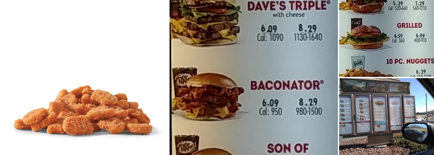 Wendy's Menu