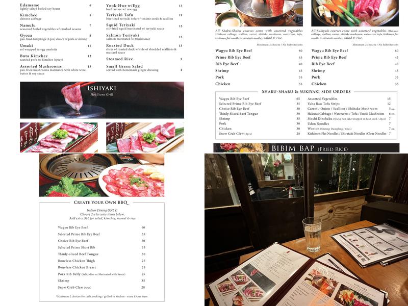 Shabu-Tatsu Menu