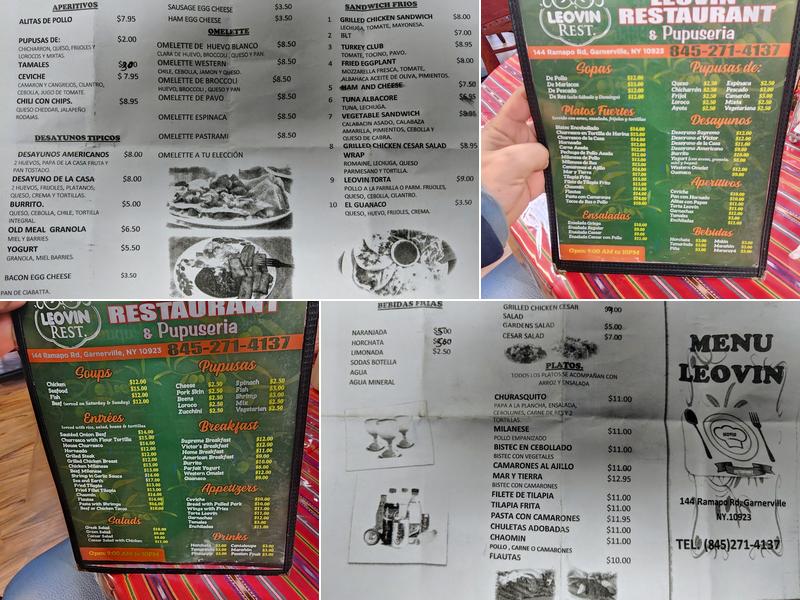 Leovin Menu