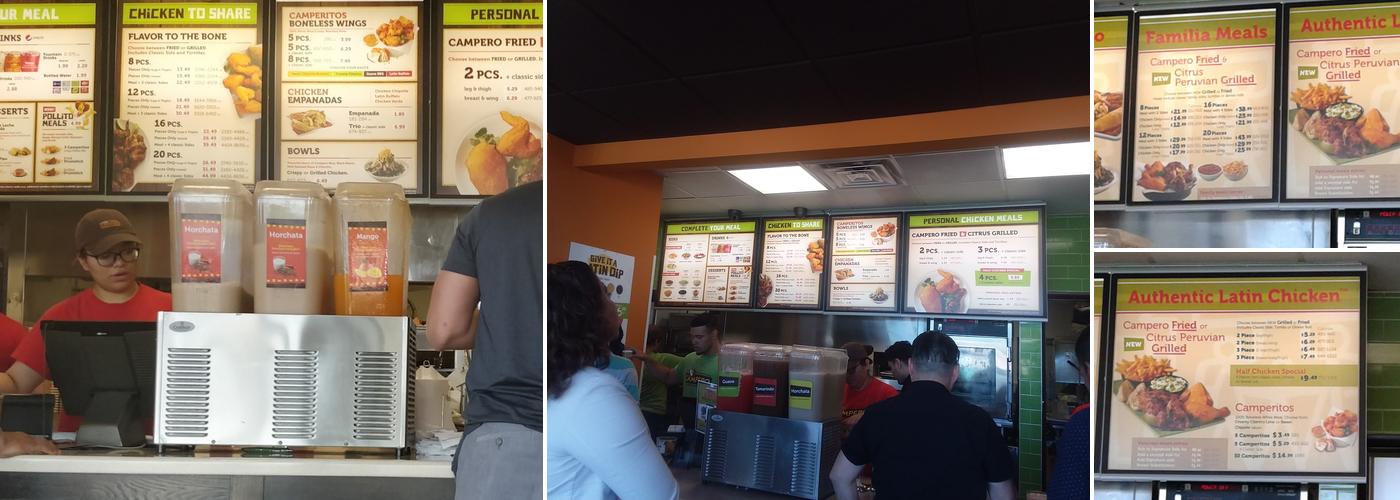 Pollo Campero Menu