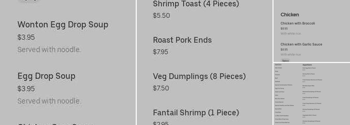 Long River Menu