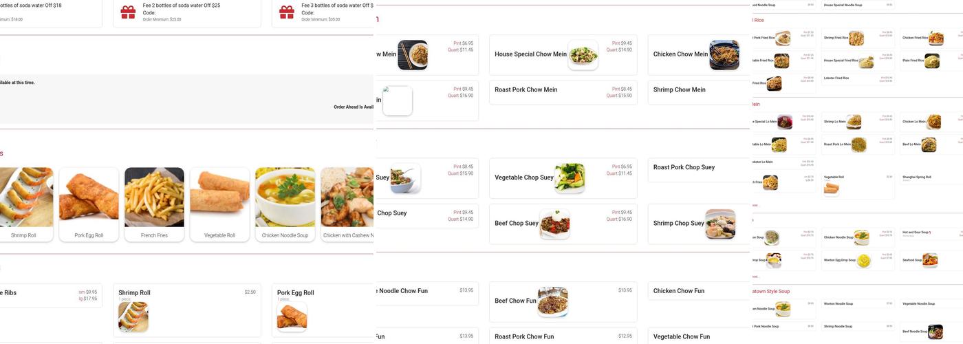 Chopsticks Menu
