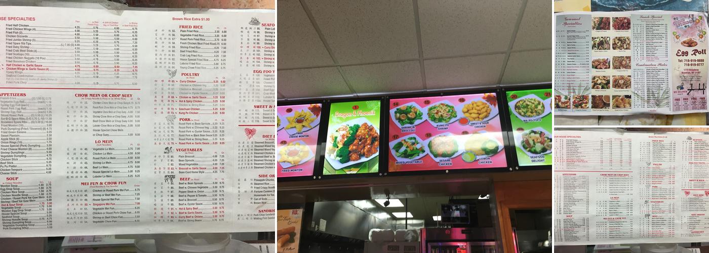 Egg Roll Menu
