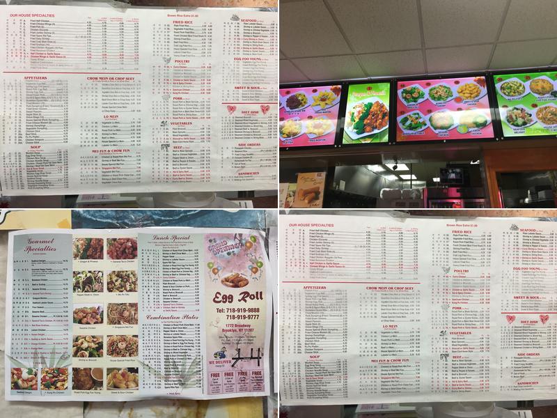 Egg Roll Menu