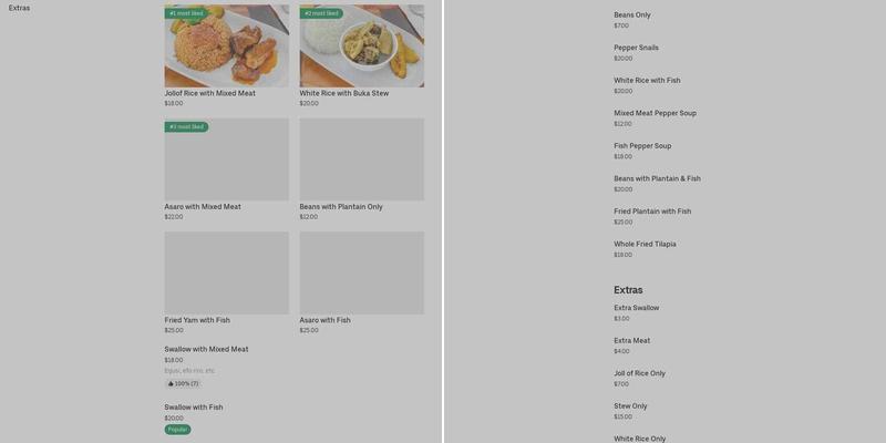 Ecowas Kitchen (Amala Junction) Menu