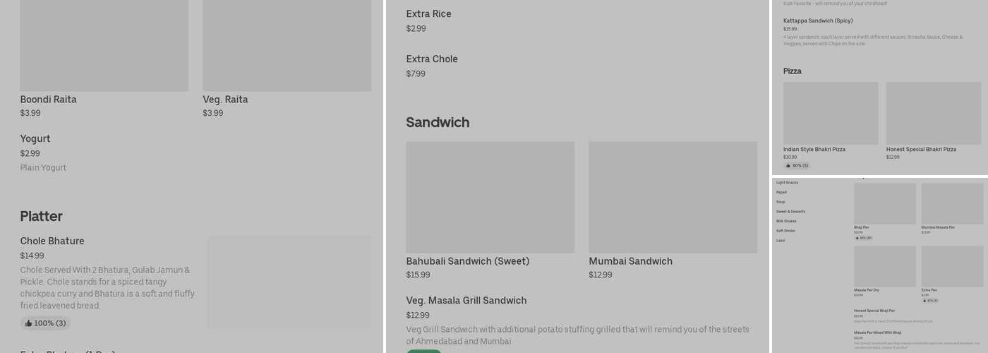 BIG EASY Menu
