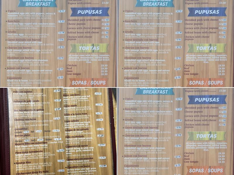 El Paseo Restaurant Menu