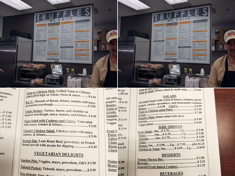 Truffles Deli Menu