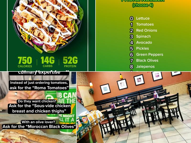 Subway Menu