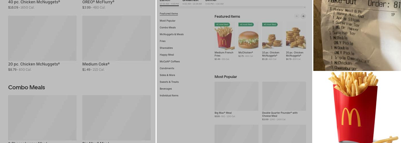 McDonald's Menu