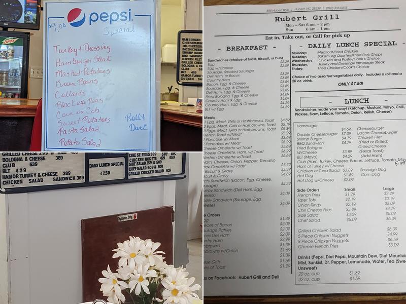 Hubert Grill & Deli Menu