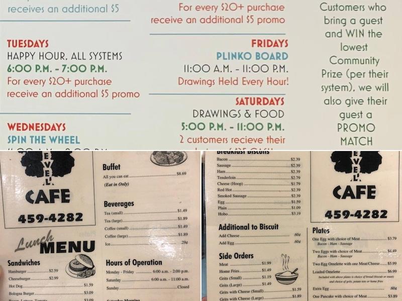 Cafe Menu