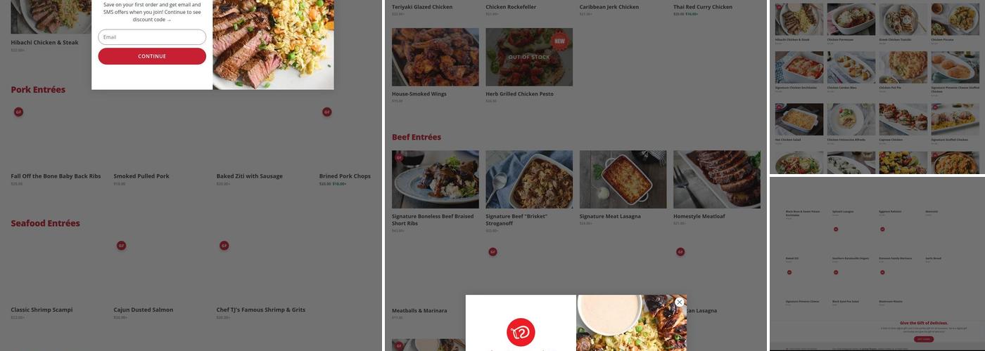 Donovan's Dish Menu