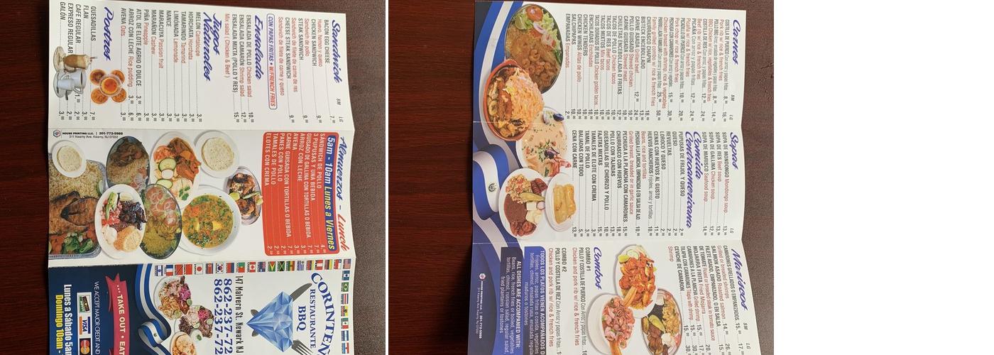 CORINTEÑO # || Menu