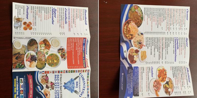 CORINTEÑO # || Menu