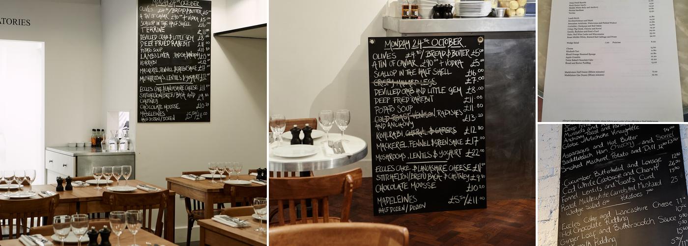 St. JOHN Marylebone Menu