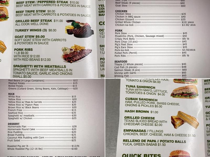 Manny’s BBQ & Restaurant Menu