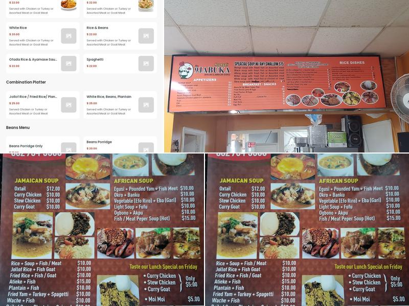 9ja Buka Restaurant Menu