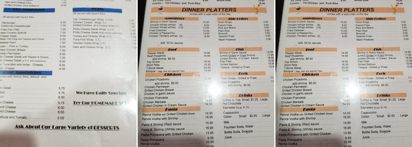 Ideal Menu
